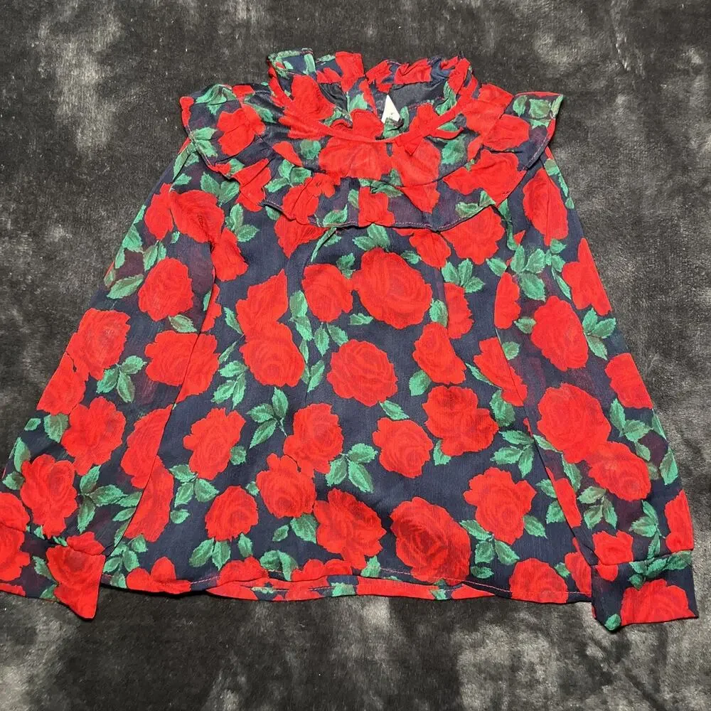 Lot Of 4 Janie And Jack Girls Clothing Sizes 4, 5, 6 Rose Tops Dress Pants Event